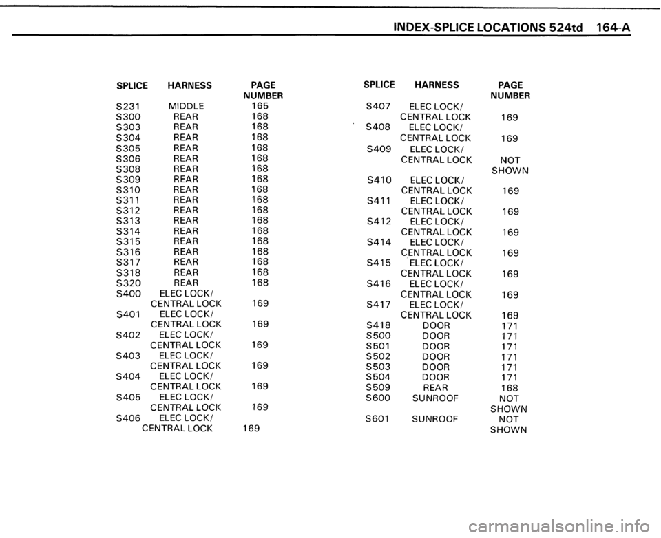 BMW 524TD 1985 E28 Electrical Troubleshooting Manual 