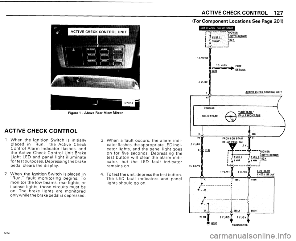 BMW 535i 1985 E28 Electrical Troubleshooting Manual 