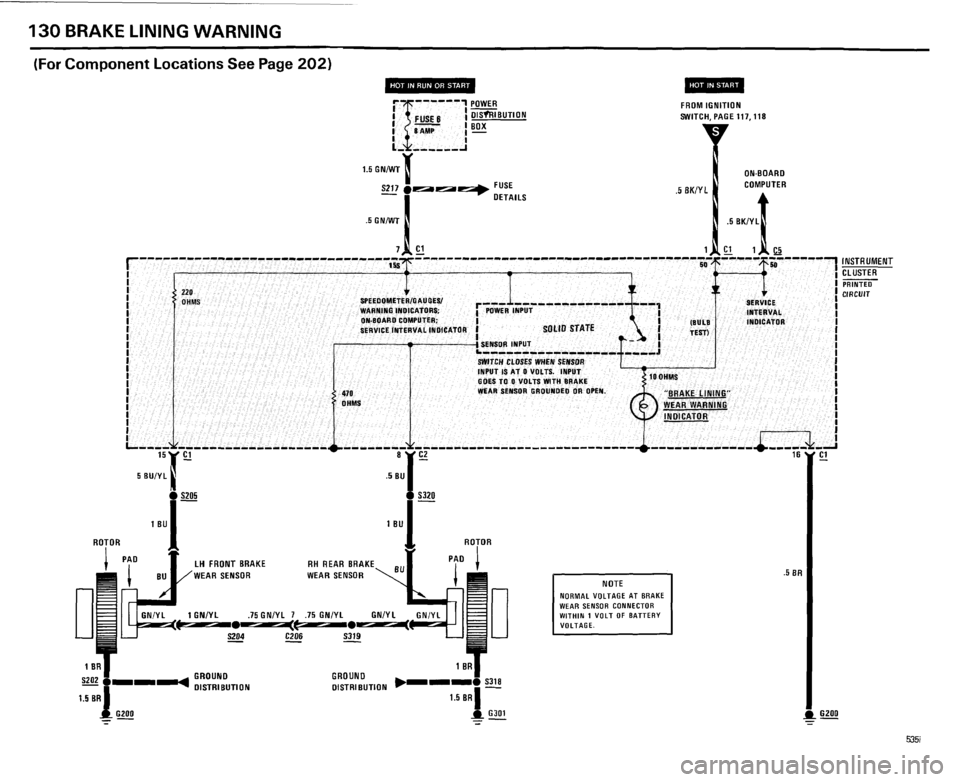 BMW 535i 1985 E28 Electrical Troubleshooting Manual 