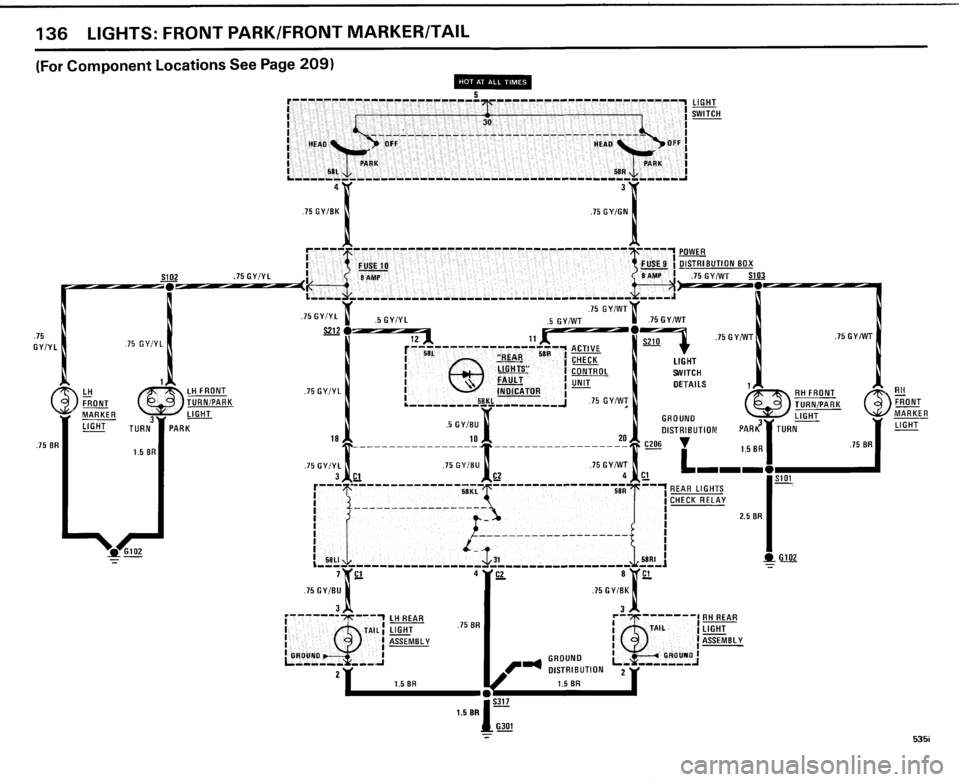 BMW 535i 1985 E28 Electrical Troubleshooting Manual 
