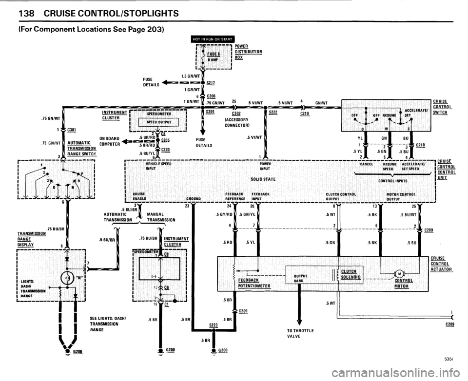 BMW 535i 1985 E28 Electrical Troubleshooting Manual 