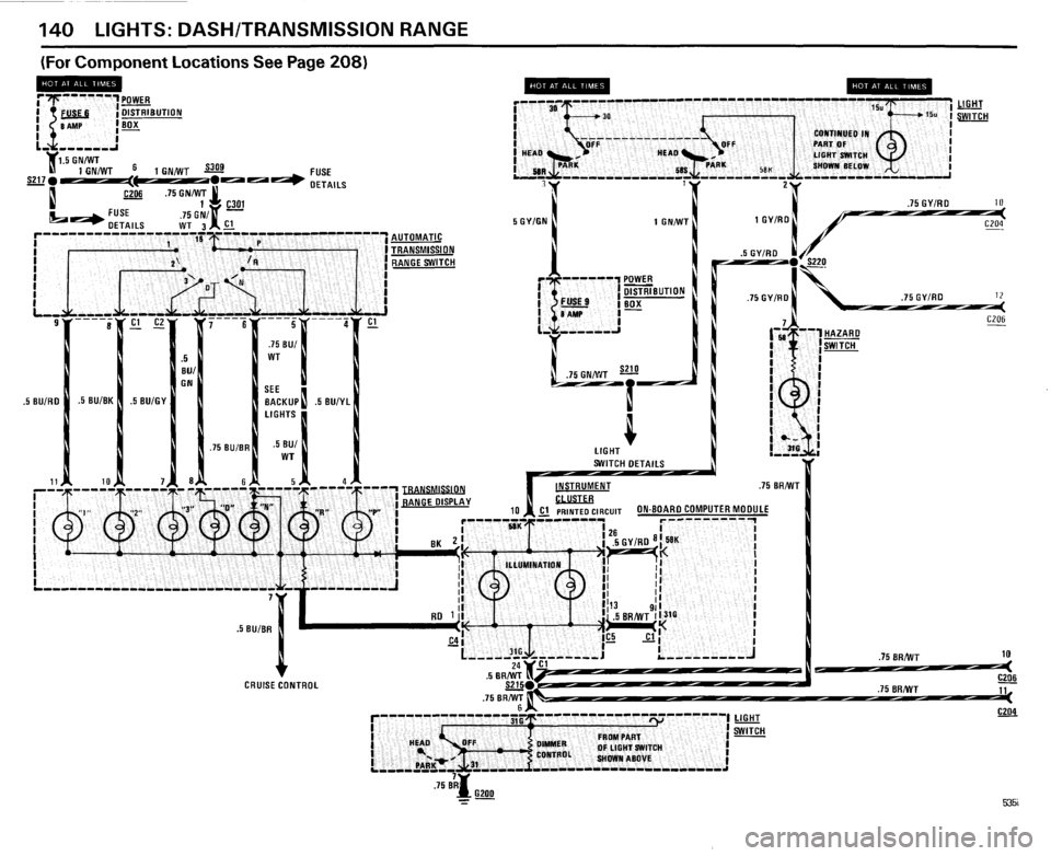 BMW 535i 1985 E28 Electrical Troubleshooting Manual 