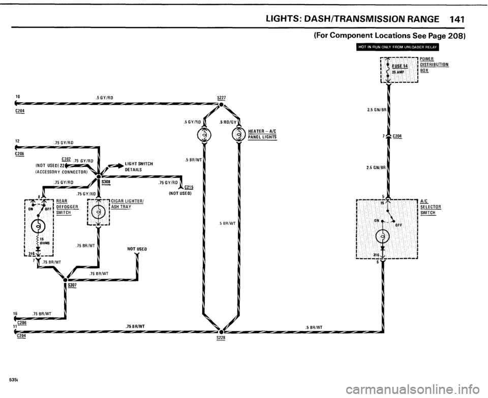 BMW 535i 1985 E28 Electrical Troubleshooting Manual 