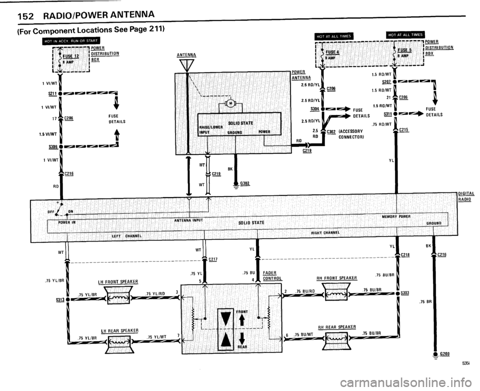 BMW 535i 1985 E28 Electrical Troubleshooting Manual 
