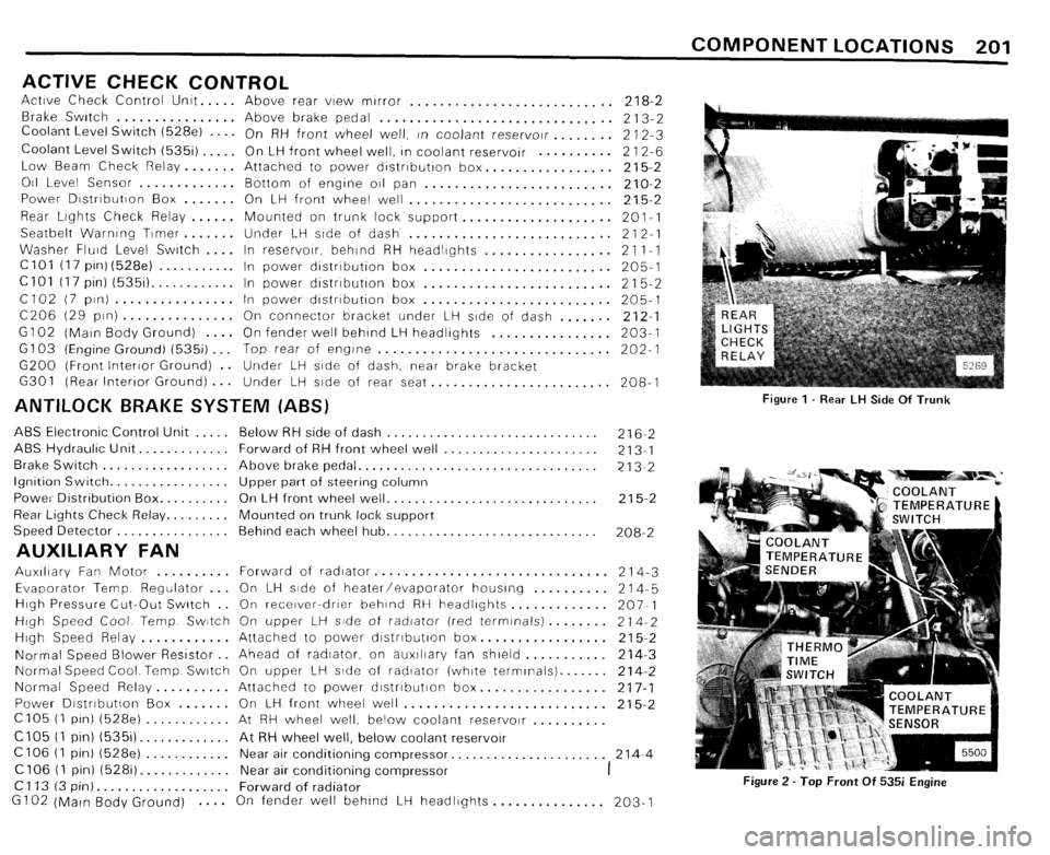 BMW 535i 1985 E28 Electrical Troubleshooting Manual 