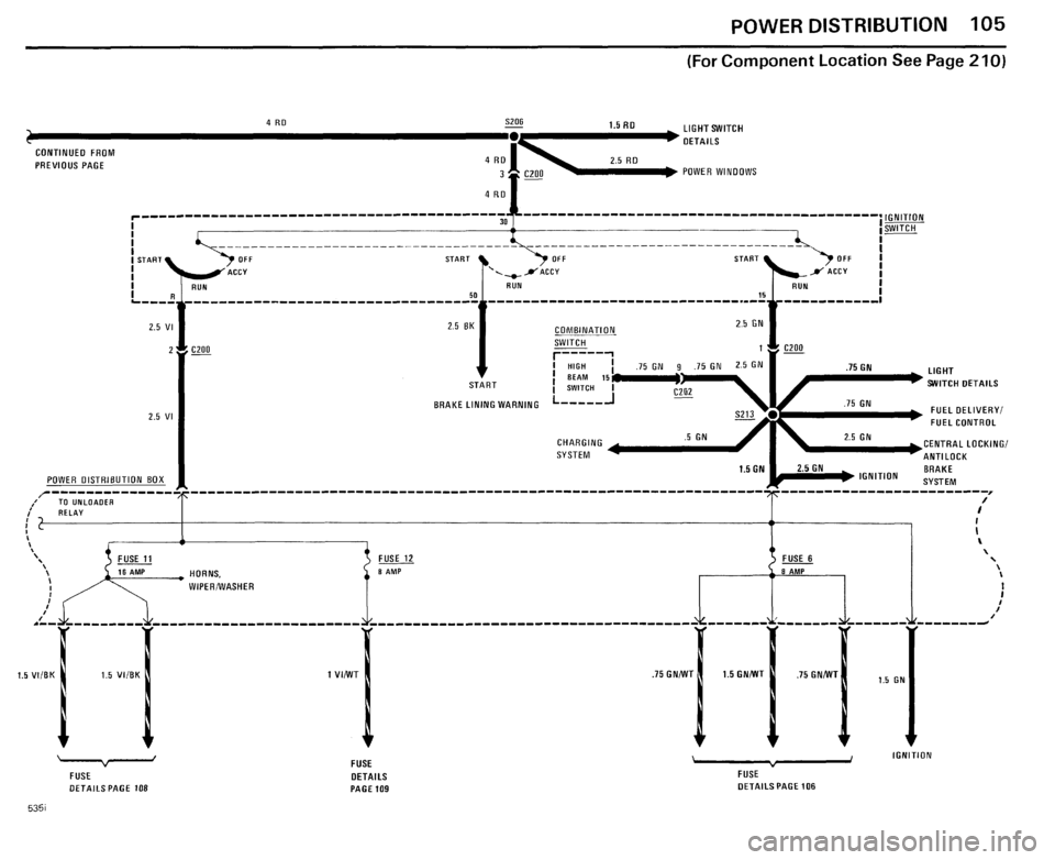 BMW 535i 1985 E28 Electrical Troubleshooting Manual 