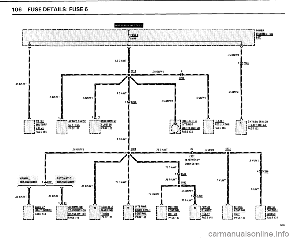 BMW 535i 1985 E28 Electrical Troubleshooting Manual 