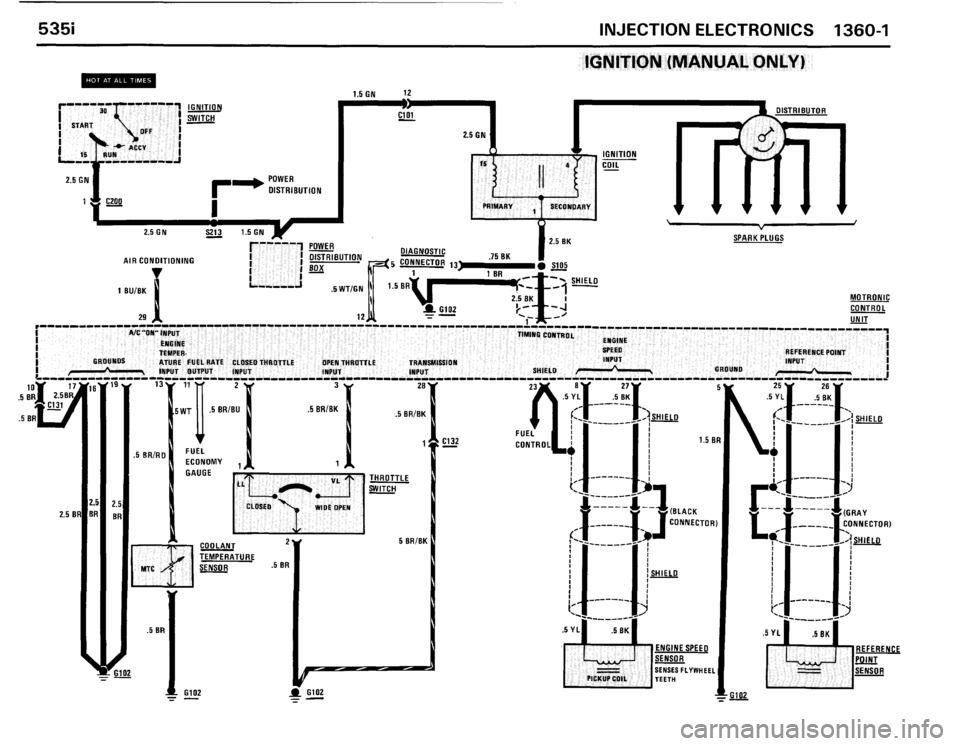 BMW 528e 1986 E28 Electrical Troubleshooting Manual 
