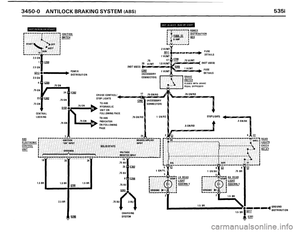 BMW 528e 1986 E28 Electrical Troubleshooting Manual 