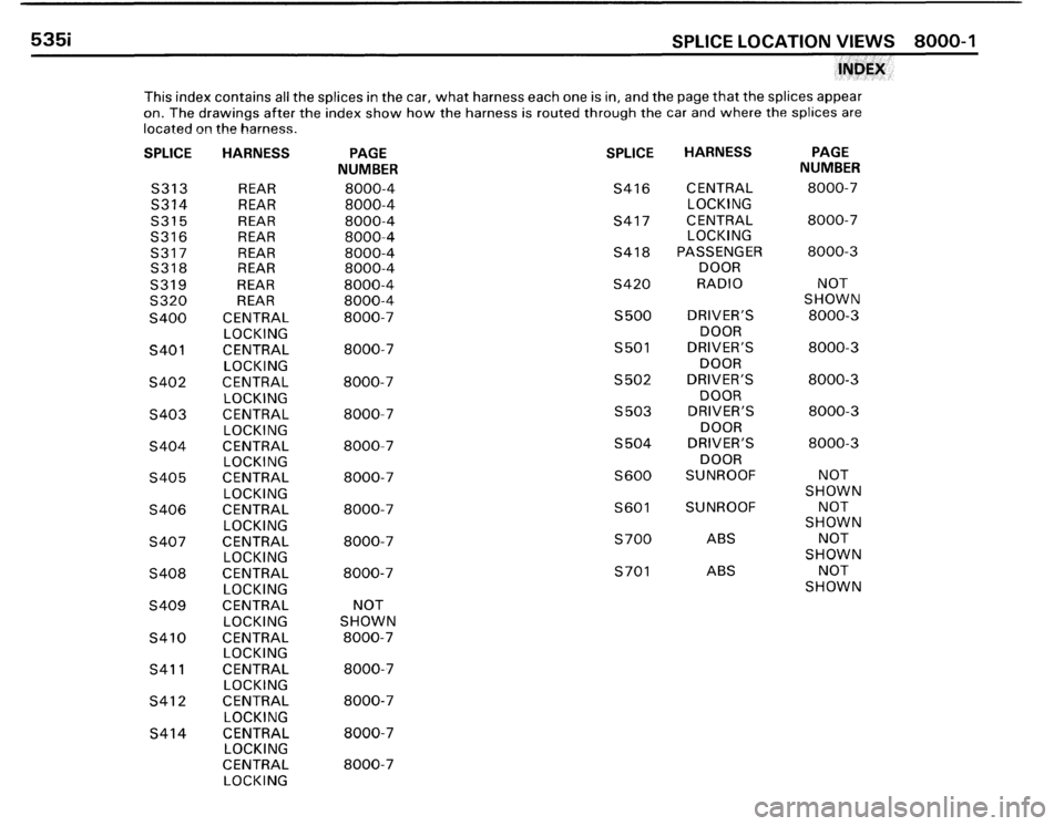 BMW 528e 1986 E28 Electrical Troubleshooting Manual 
