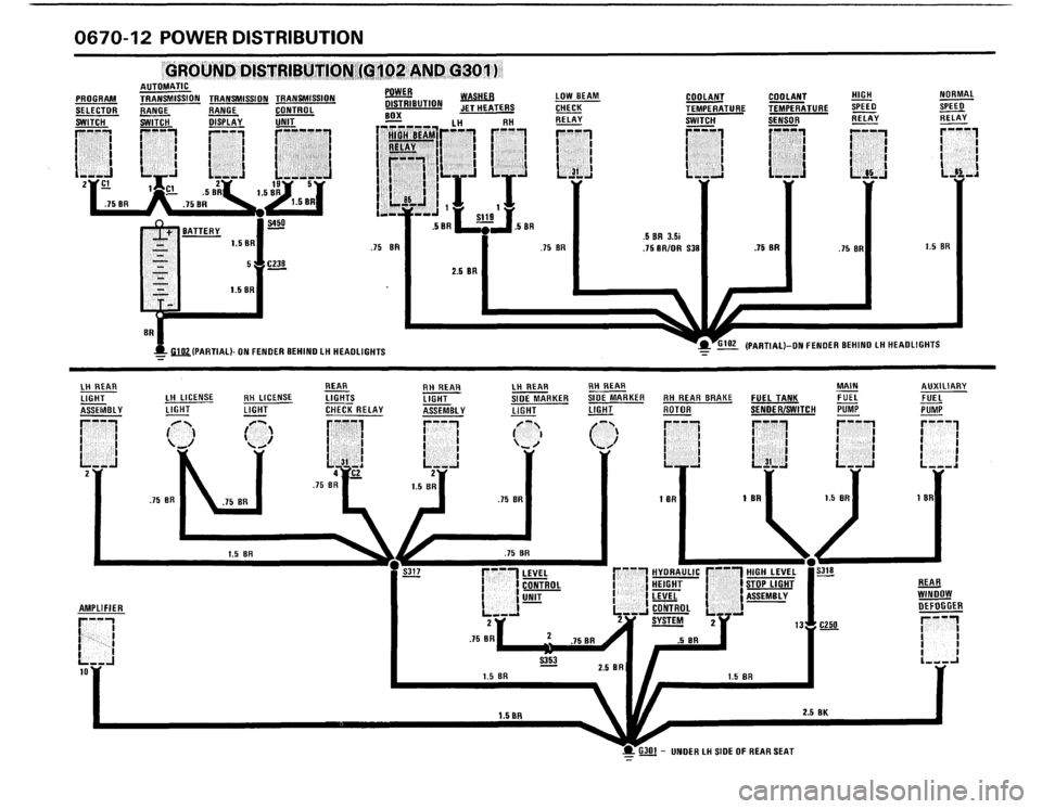 BMW 535i 1987 E28 Electrical Troubleshooting Manual 