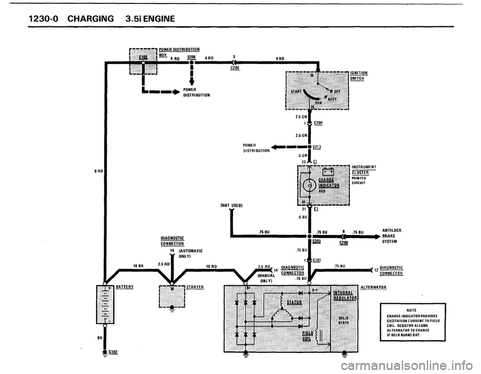 BMW M5 1988 E28 Electrical Troubleshooting Manual 