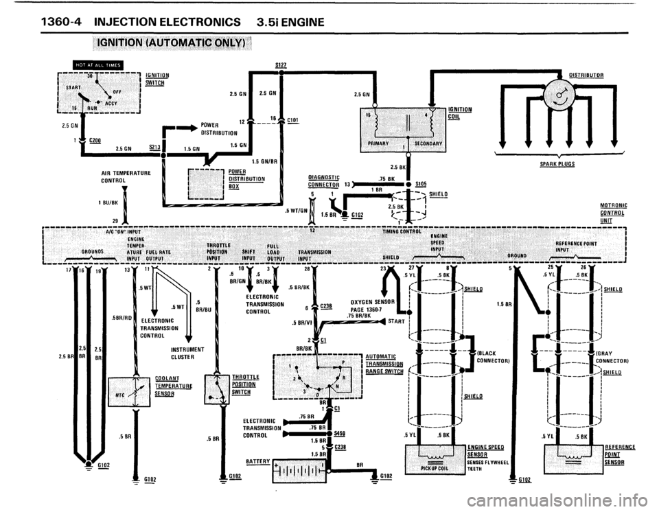 BMW M5 1988 E28 Electrical Troubleshooting Manual 