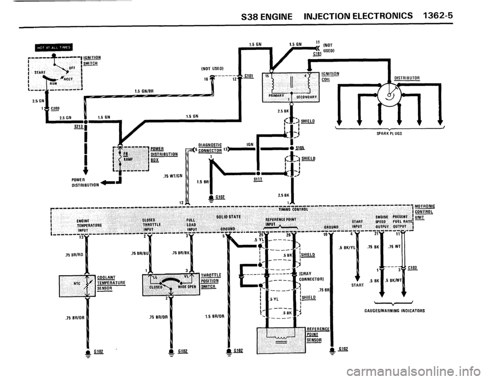 BMW M5 1988 E28 Electrical Troubleshooting Manual 