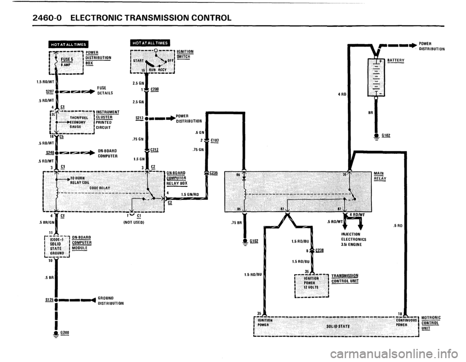 BMW M5 1988 E28 Electrical Troubleshooting Manual 