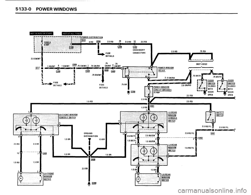 BMW 535i 1987 E28 Electrical Troubleshooting Manual 