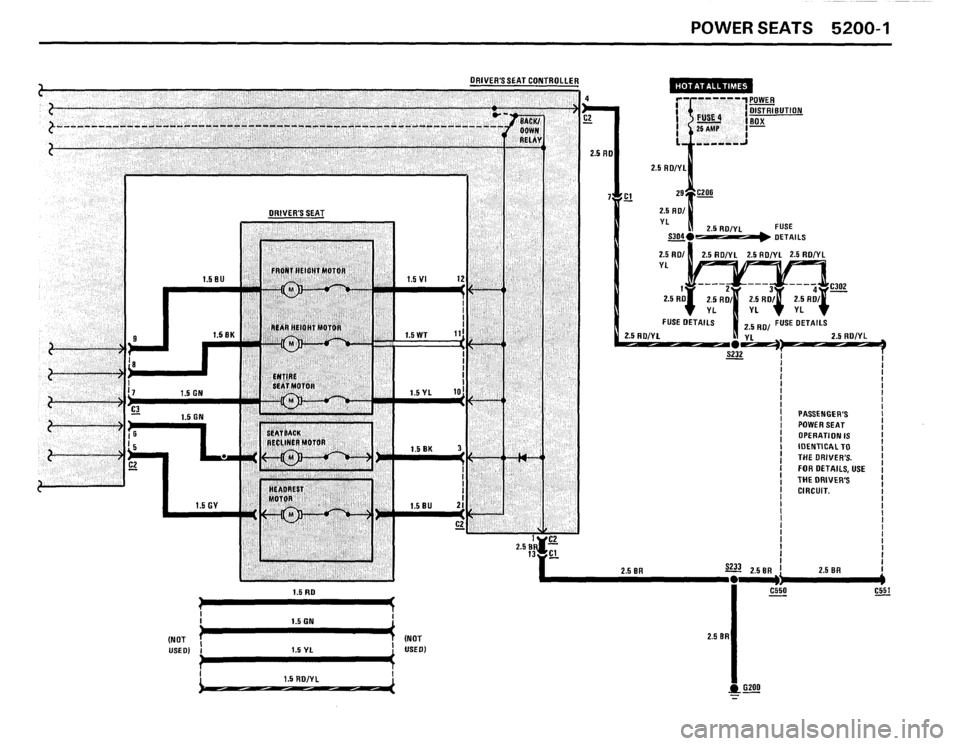 BMW 535i 1987 E28 Electrical Troubleshooting Manual 