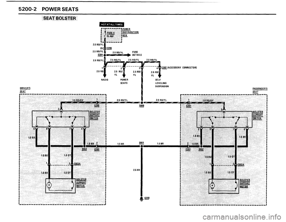BMW 535i 1987 E28 Electrical Troubleshooting Manual 