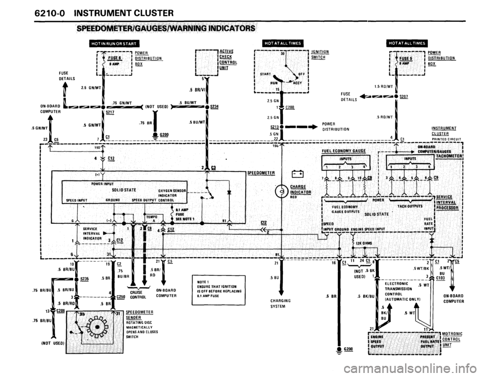 BMW M5 1988 E28 Electrical Troubleshooting Manual 