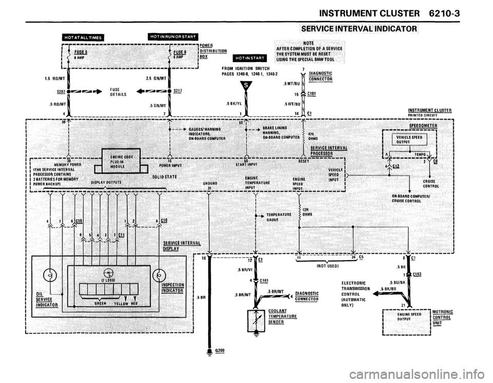 BMW M5 1988 E28 Electrical Troubleshooting Manual 