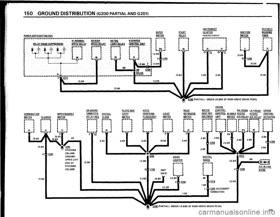 BMW 325e 1984 E30 Electrical Troubleshooting Manual 