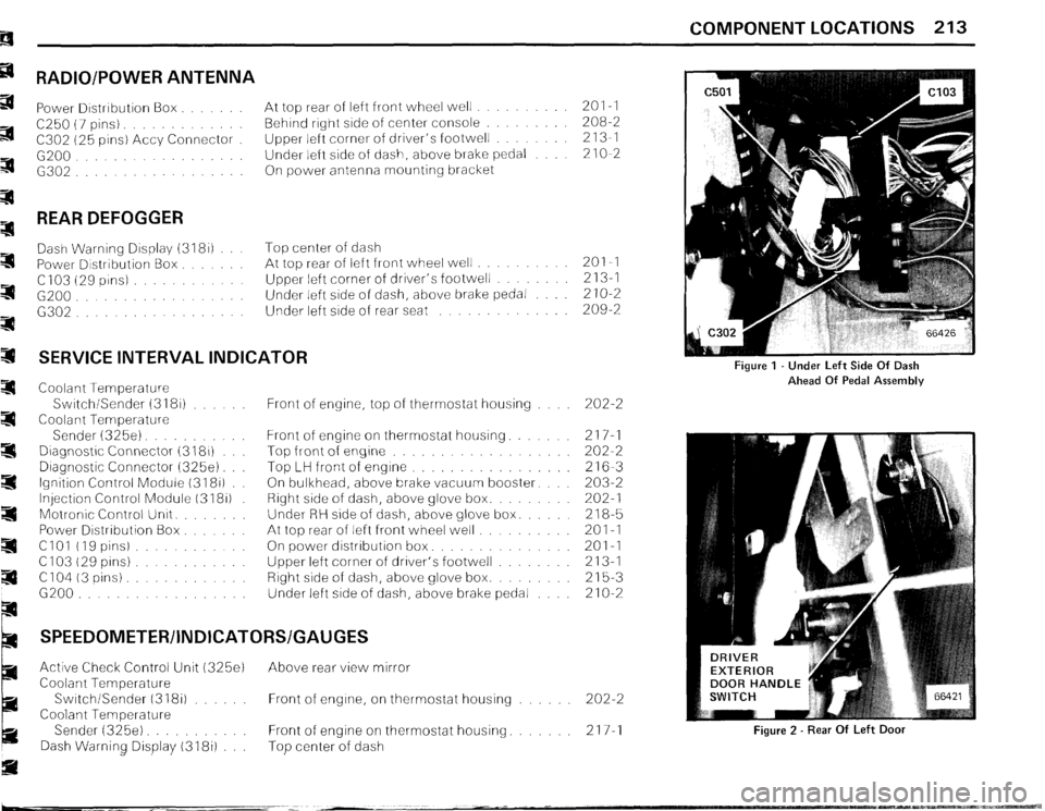 BMW 325e 1984 E30 Electrical Troubleshooting Manual 