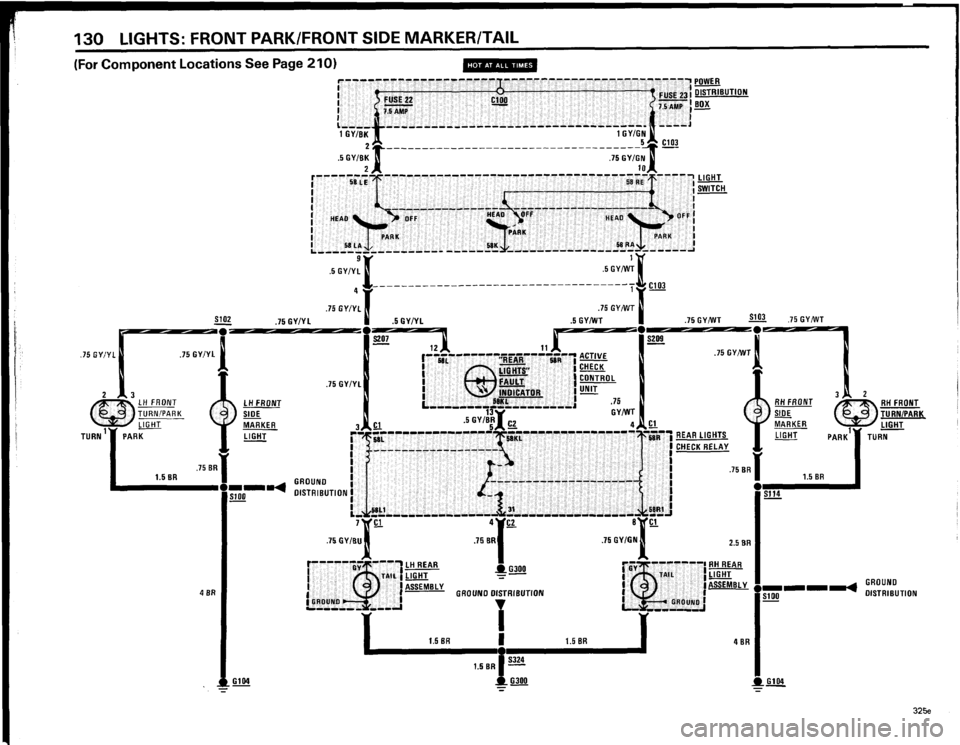 BMW 325e 1984 E30 Electrical Troubleshooting Manual 