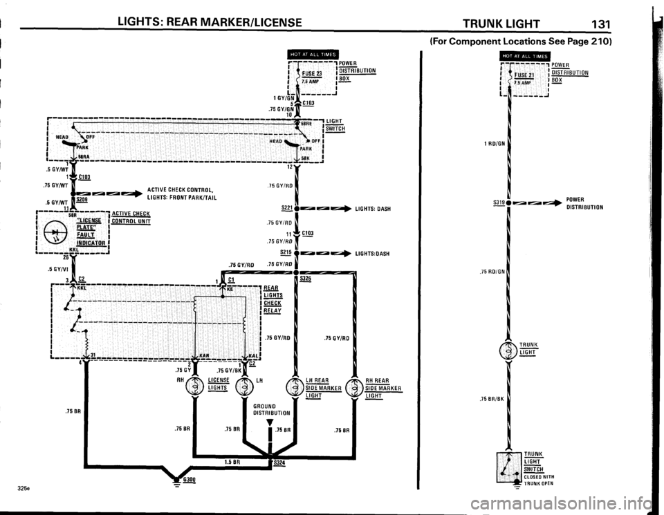 BMW 325e 1984 E30 Electrical Troubleshooting Manual 
