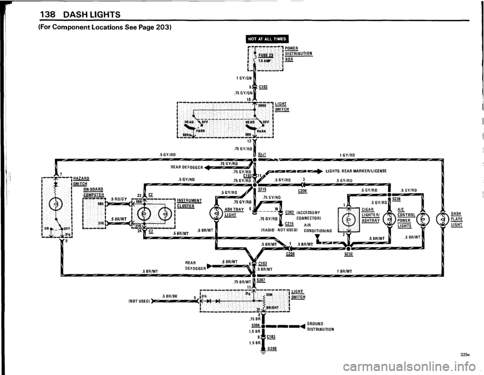 BMW 325e 1984 E30 Electrical Troubleshooting Manual 