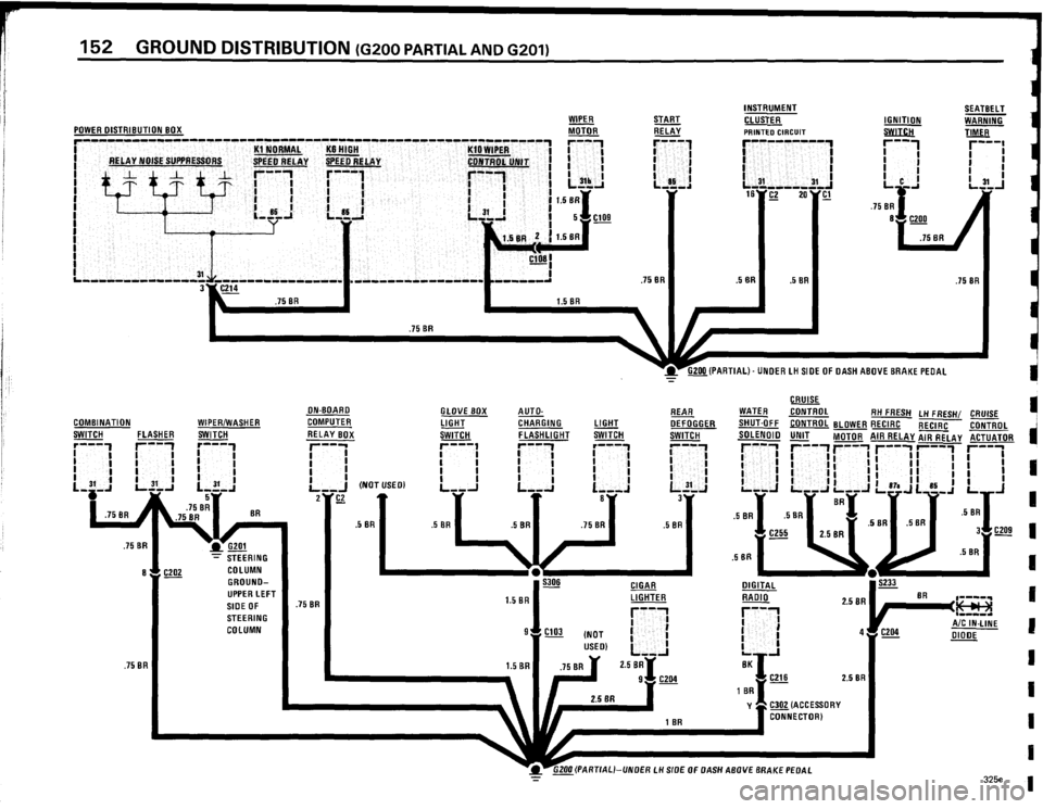 BMW 325e 1984 E30 Electrical Troubleshooting Manual 