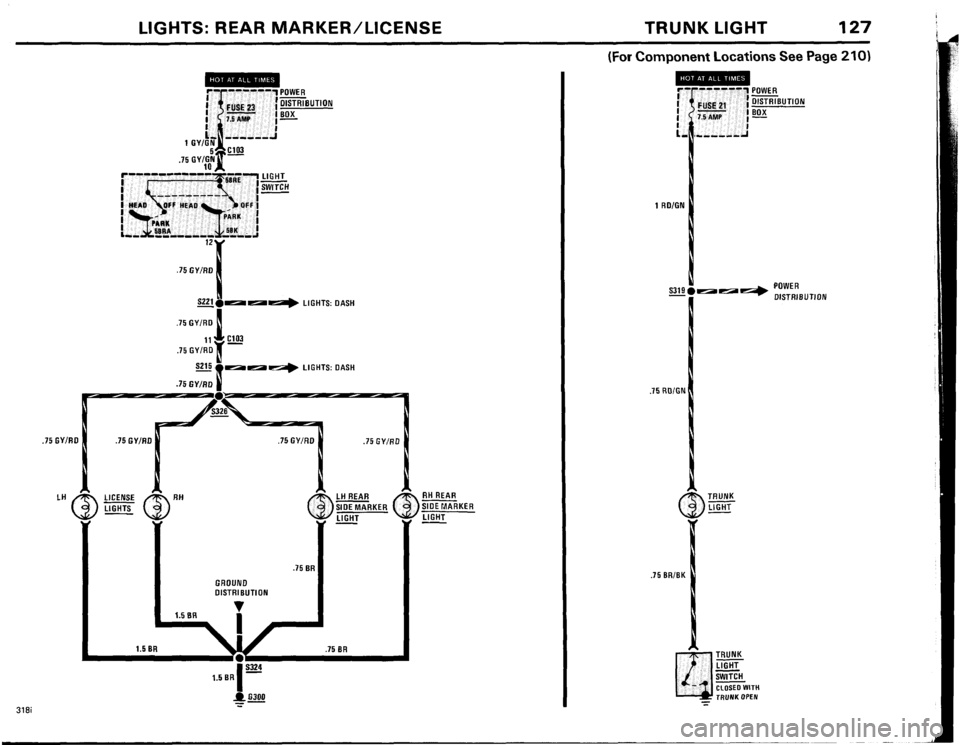 BMW 325e 1984 E30 Electrical Troubleshooting Manual 