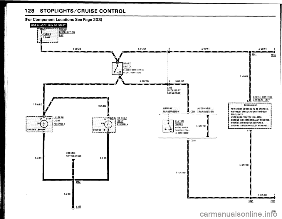BMW 325e 1984 E30 Electrical Troubleshooting Manual 