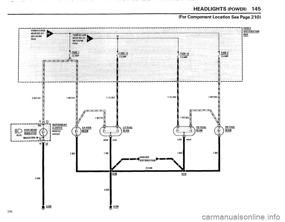 BMW 325e 1985 E30 Electrical Troubleshooting Manual 