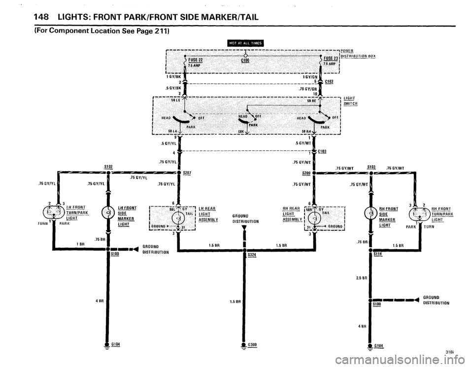 BMW 325e 1985 E30 Electrical Troubleshooting Manual 