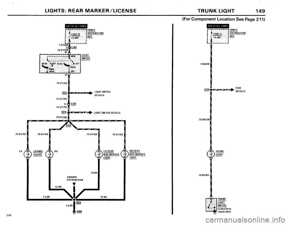BMW 325e 1985 E30 Electrical Troubleshooting Manual 