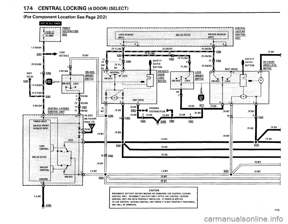 BMW 325e 1985 E30 Electrical Troubleshooting Manual 