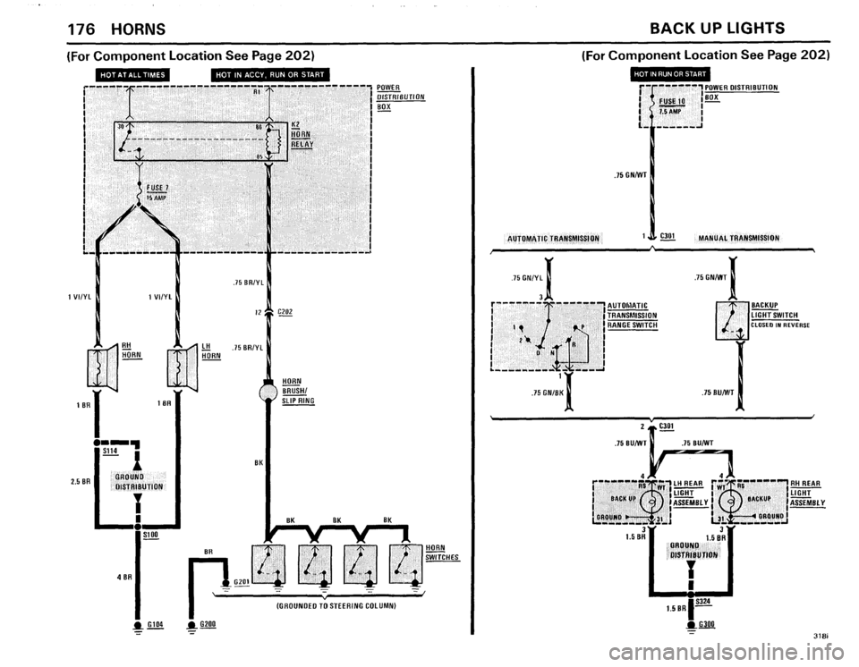 BMW 325e 1985 E30 Electrical Troubleshooting Manual 