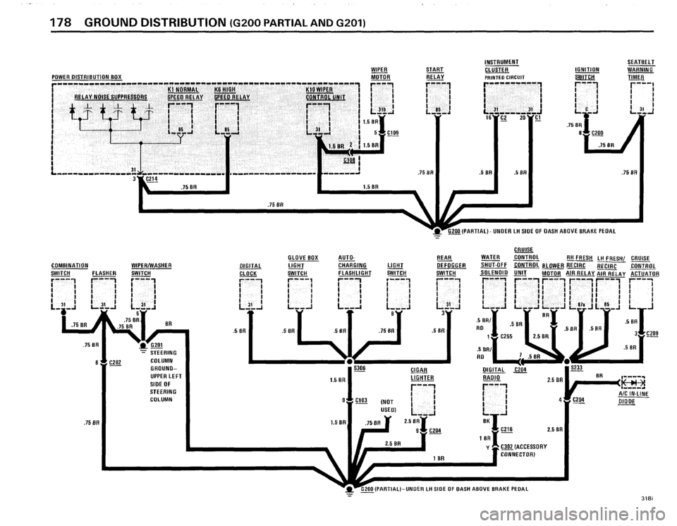 BMW 325e 1985 E30 Electrical Troubleshooting Manual 