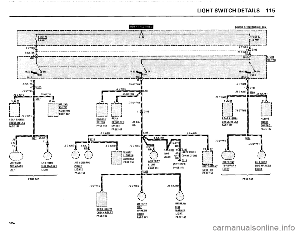 BMW 325e 1985 E30 Electrical Troubleshooting Manual 