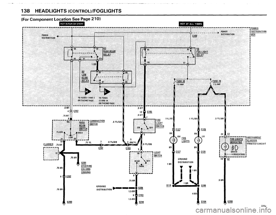 BMW 325e 1985 E30 Electrical Troubleshooting Manual 