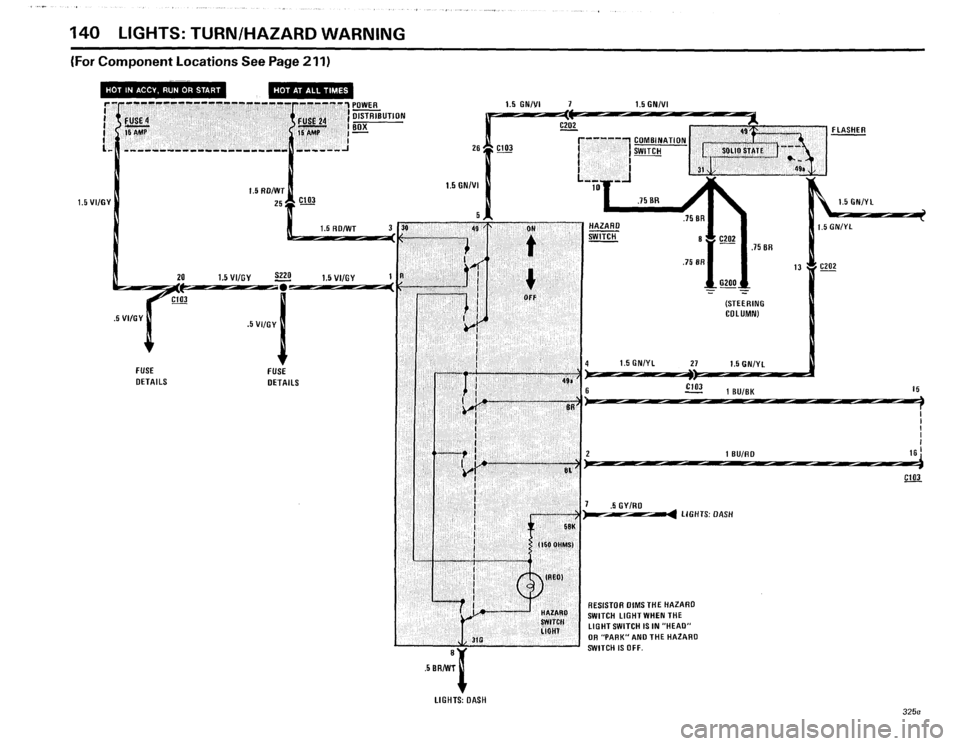 BMW 325e 1985 E30 Electrical Troubleshooting Manual 