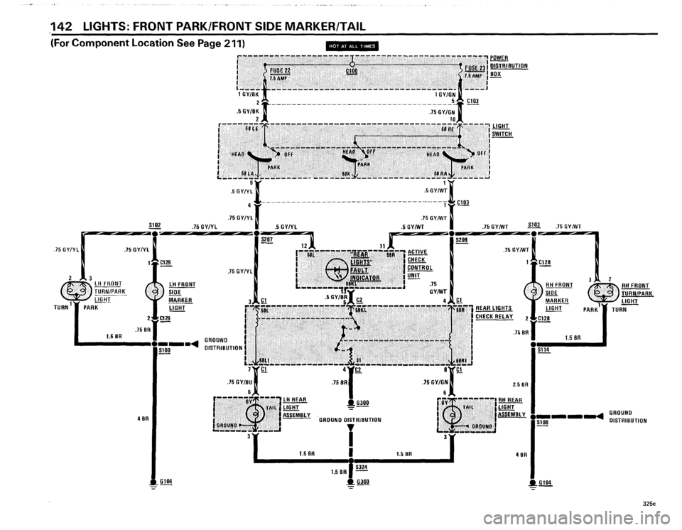 BMW 325e 1985 E30 Electrical Troubleshooting Manual 