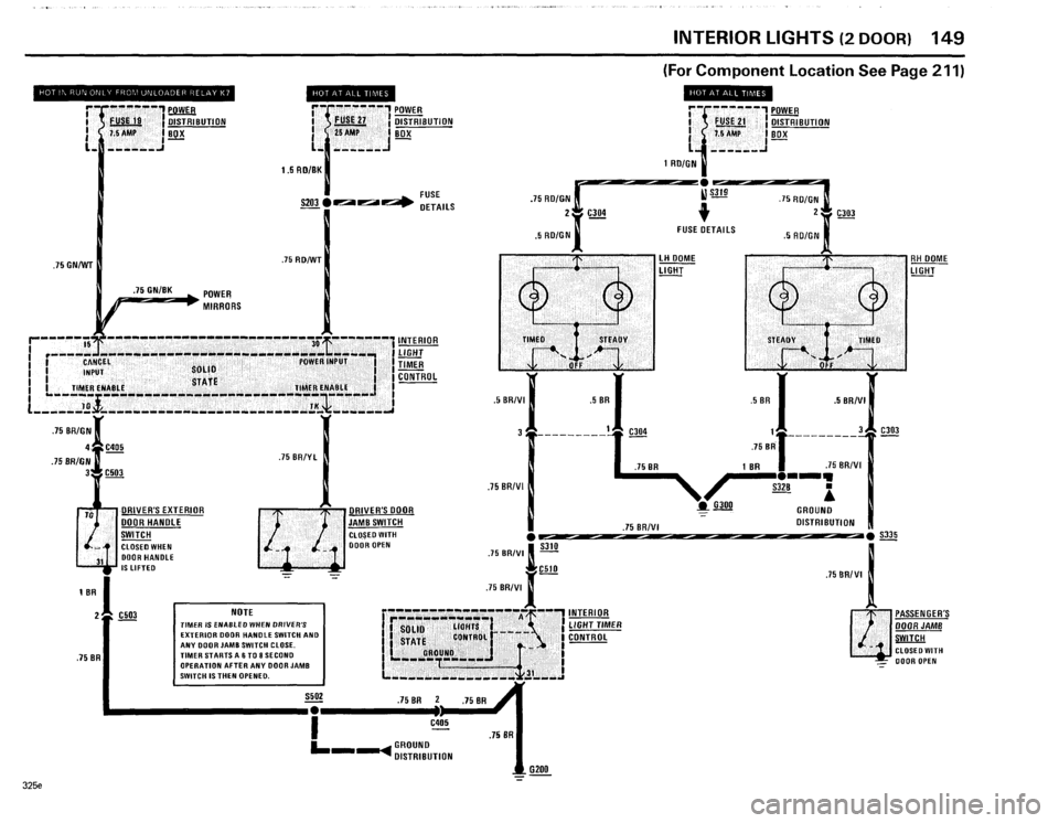 BMW 325e 1985 E30 Electrical Troubleshooting Manual 