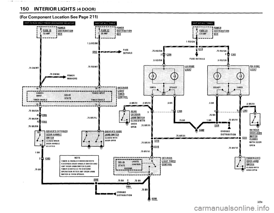 BMW 325e 1985 E30 Electrical Troubleshooting Manual 