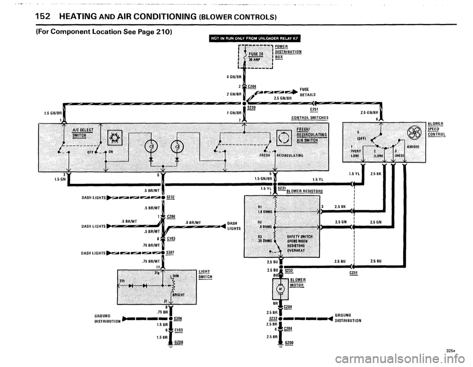 BMW 325e 1985 E30 Electrical Troubleshooting Manual 