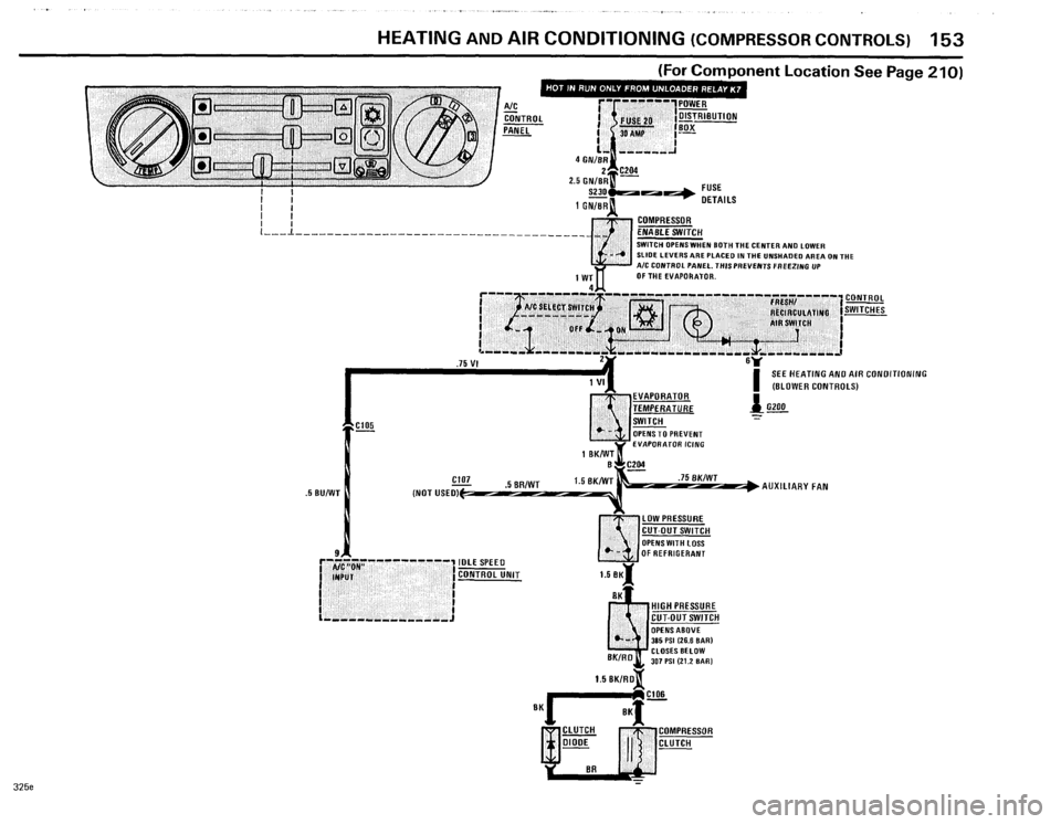 BMW 325e 1985 E30 Electrical Troubleshooting Manual 