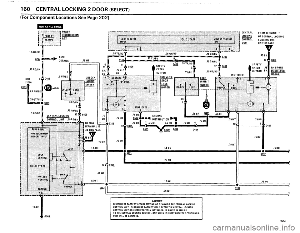 BMW 325e 1985 E30 Electrical Troubleshooting Manual 