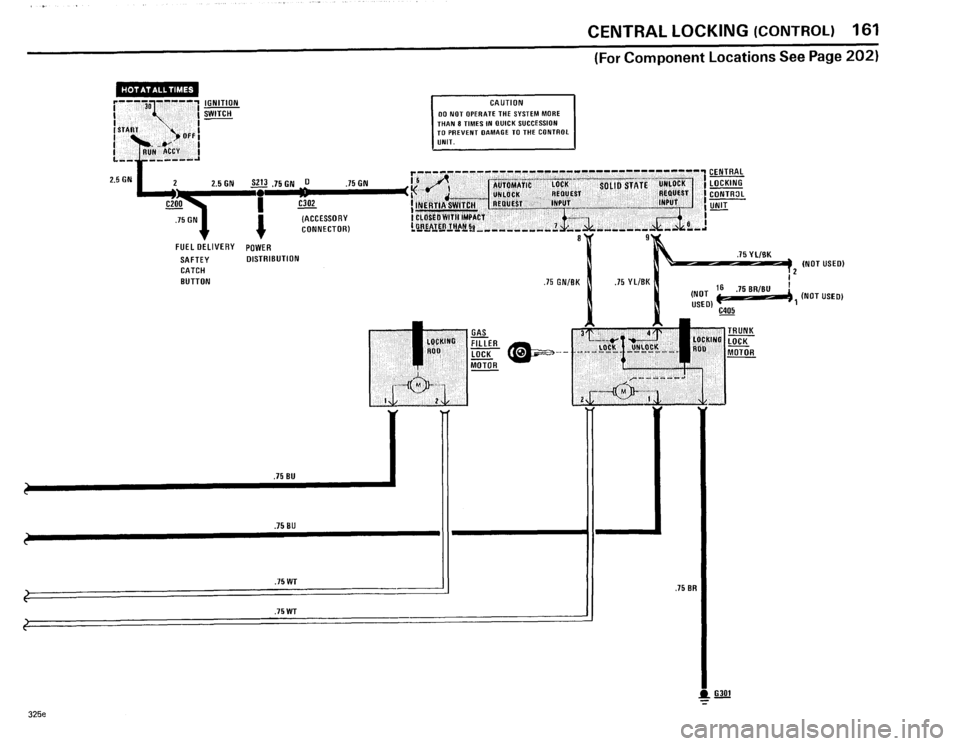 BMW 325e 1985 E30 Electrical Troubleshooting Manual 