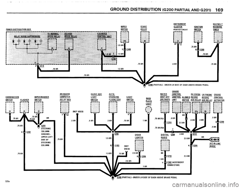 BMW 325e 1985 E30 Electrical Troubleshooting Manual 