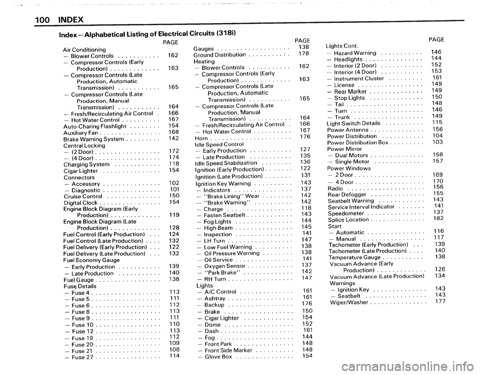 BMW 325e 1985 E30 Electrical Troubleshooting Manual 